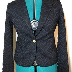 Anthropologie - Cartonnier Navy Blue and Black Blazer - Size 2